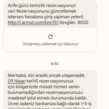 Armut Son Dakika İptal Olan Rezervasyonum.