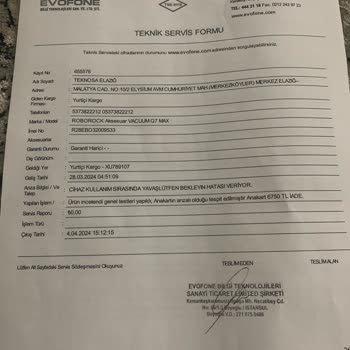 Teknosa Elazığ Bozuk Ayıplı Mal Satması