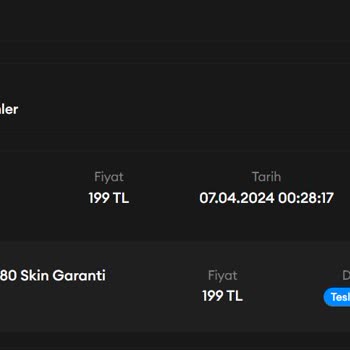 Valoskin.com Verilen Hesap Bilgileri Hatalı