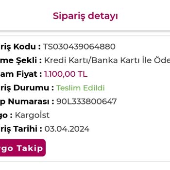 Modaselvim İade İlgilenilmesini İstiyorum