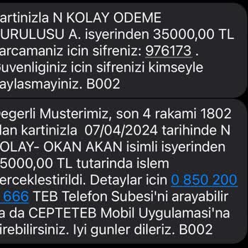 Cumhurbaşkanlığı/BBDK/TEB Bankası /