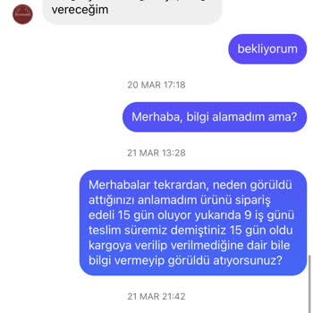 Elen İstanbul Siparişim Teslim Edilmedi
