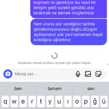 Elen İstanbul Siparişim Teslim Edilmedi
