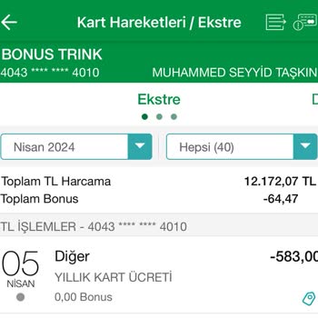 Garanti BBVA Yıllık Kart Ücreti İade Talebi