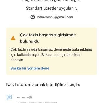 Gmail Google Hesabı Sorunu