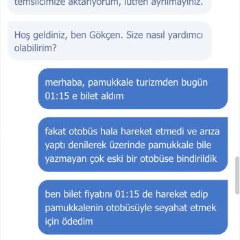 Obilet Canlı Destek Umursamıyor