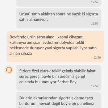 Trendyol Trendol Sigorta Şikayet