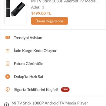 Trendyol Trendol Sigorta Şikayet