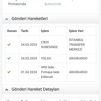 Jetizz Kargo Bilgisiz Yapılan İade