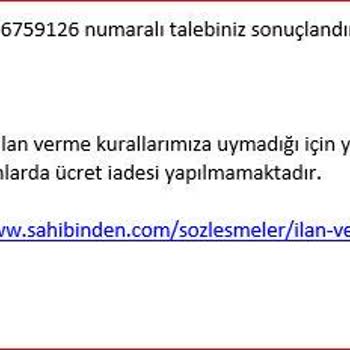 Sahibinden.com İlanı Yayınlamadı, Ödeme İadesi Yapmadı
