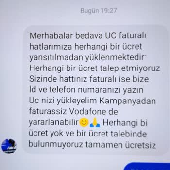 Vodafone Hattıma İzinsiz İşlem Şikayeti