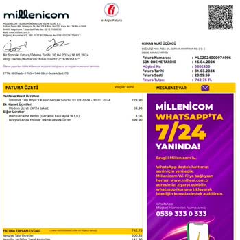 Millenicom Teknik Servis Ücreti