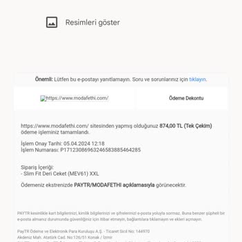 Moda Fethi İade Sorunu Müşteri Memnuniyeti
