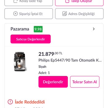 Pazarama İade Sorunu Ve İletişimsizlik