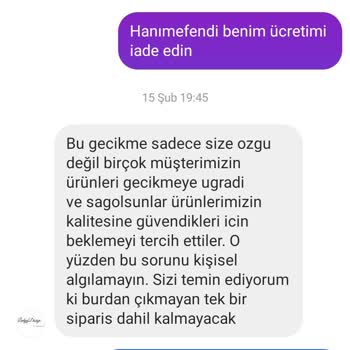 Ladyy Design (Instagram) Ladydesign Sayfası Ürün Göndermiyor Para İadesi Yapmıyor