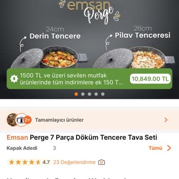 Emsan Perge Döküm Tencere Soyuluyor