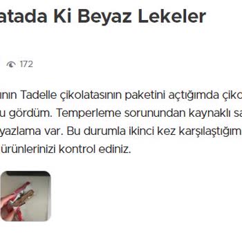 Tadelle (Müşteri Şikayetlerini Dikkate Almama)