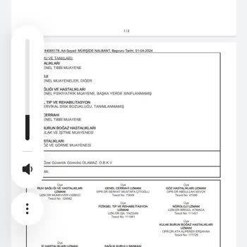 Sağlık Bakanlığı Özel Güvenlik Heyet Olumsuz