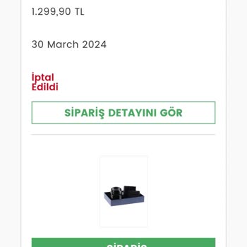 Kiğılı İptal Ettiğim Siparişimin Para İadesini Yapmadı.