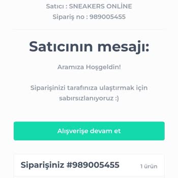 Sneakersonline.tr Sneakers Online Siparişim Ortada Yok