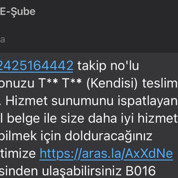 Aras Kargo Paketimi Kaybetti Ve Bulmak Yerine Telefonu Yüzüme Kapatıyor