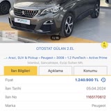 Peugeot Anlaşılan Aracın Satıştan Vazgeçilmesi