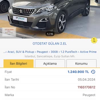 Otostat Anlaşılan Aracın Satıştan Vazgeçilmesi