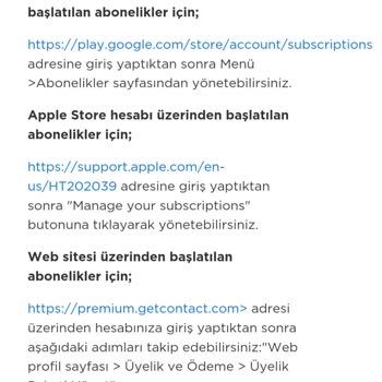 Getcontact Abonelik İptal Edemiyorum