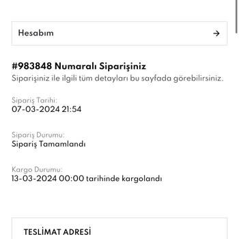 Kıyafet Sepeti İadem 1 Aydır Yapılmıyor.