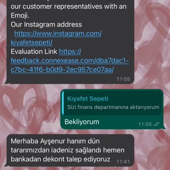 Kıyafet Sepeti İadem 1 Aydır Yapılmıyor.