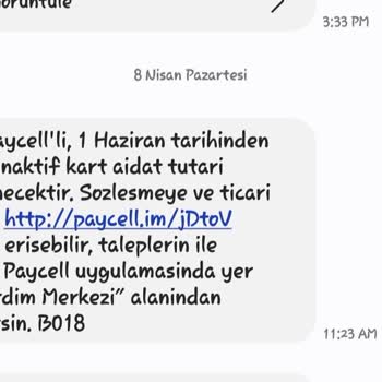 Paycell Hesabımın Silinmesini Talep Ediyorum
