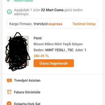 Trendyol Ürünüm Başka Adrese Gitmesi İademi De Yapmaması Mağdurum