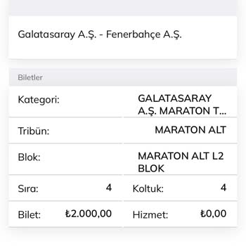 Galatasaray Spor Kulübü Süper Kupa Bilet Ücret İadesi