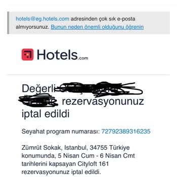 Hotels.com Ve Cityloft161 Rezervasyon İptal