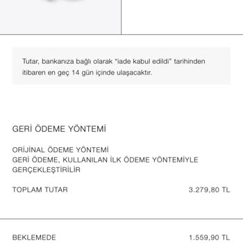 Zara Para İadesi Yapılmadı