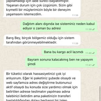 Hepsijet Teslimat. Kargonun İadesi Edilmesi