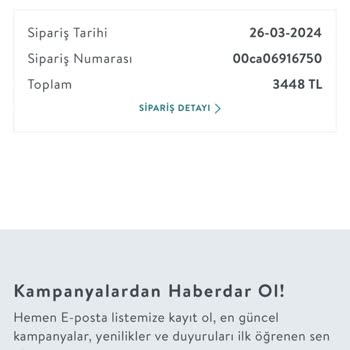 Vivense TV Konsolu Evime Teslim Edilemedi