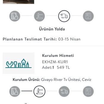 Vivense TV Konsolu Evime Teslim Edilemedi