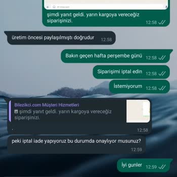 Bilezikci.com Alınandan Başka Ürünler Gönderdiler