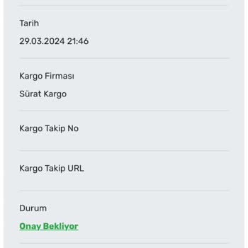 Norviva Markasından Gönderilmeyen Sipariş