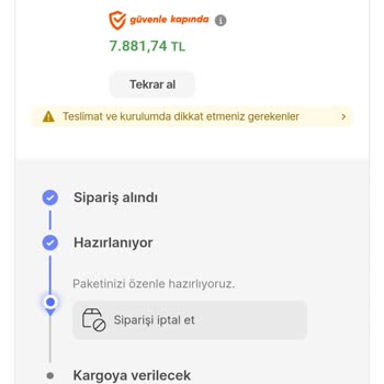 Hepsiburada Adresi Değişiminin Yapılmaması