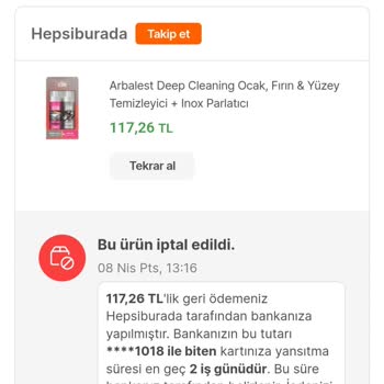 Hepsiburada Adresi Değişiminin Yapılmaması