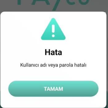 PayCO Üyelik Girişi Hatası