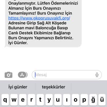 Gelişim Vakfı Burs Vaadi Şikayet