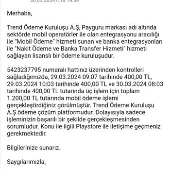 Payguru Playstore Sipariş Karmaşası Ve Ödeme Sorunu