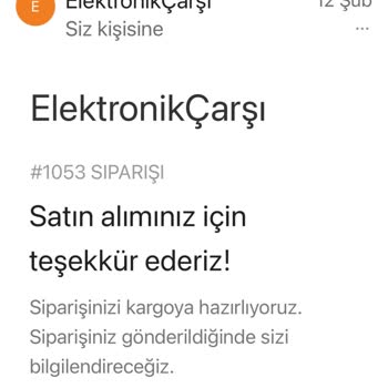 Elektronik Çarşı (magazaelektronikcarsi.com) Siparişim Gelmedi, Mağduriyet Yaşıyorum!