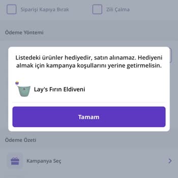 Polatlı Getir Kampanya Hatası Ve İlgisizliği