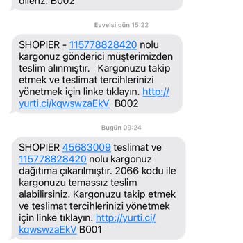 Shopier Sipariş Küçük Geldi