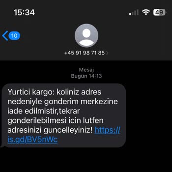Adres Yetersizliği Nedeniyle Koli İade Edildi