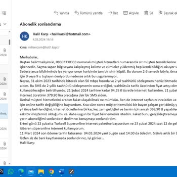 Millenicom'un Haksız İnternet Faturası